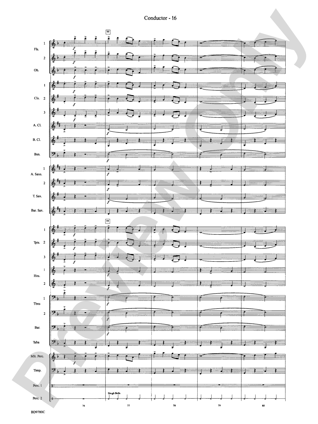 Holiday Cheers: Concert Band Conductor Score & Parts
