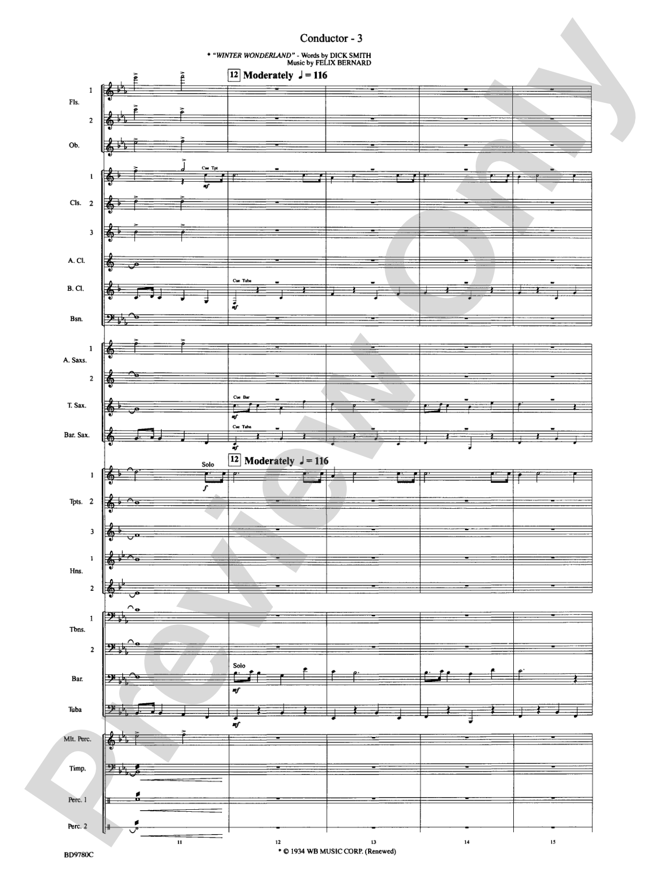 Holiday Cheers: Concert Band Conductor Score & Parts