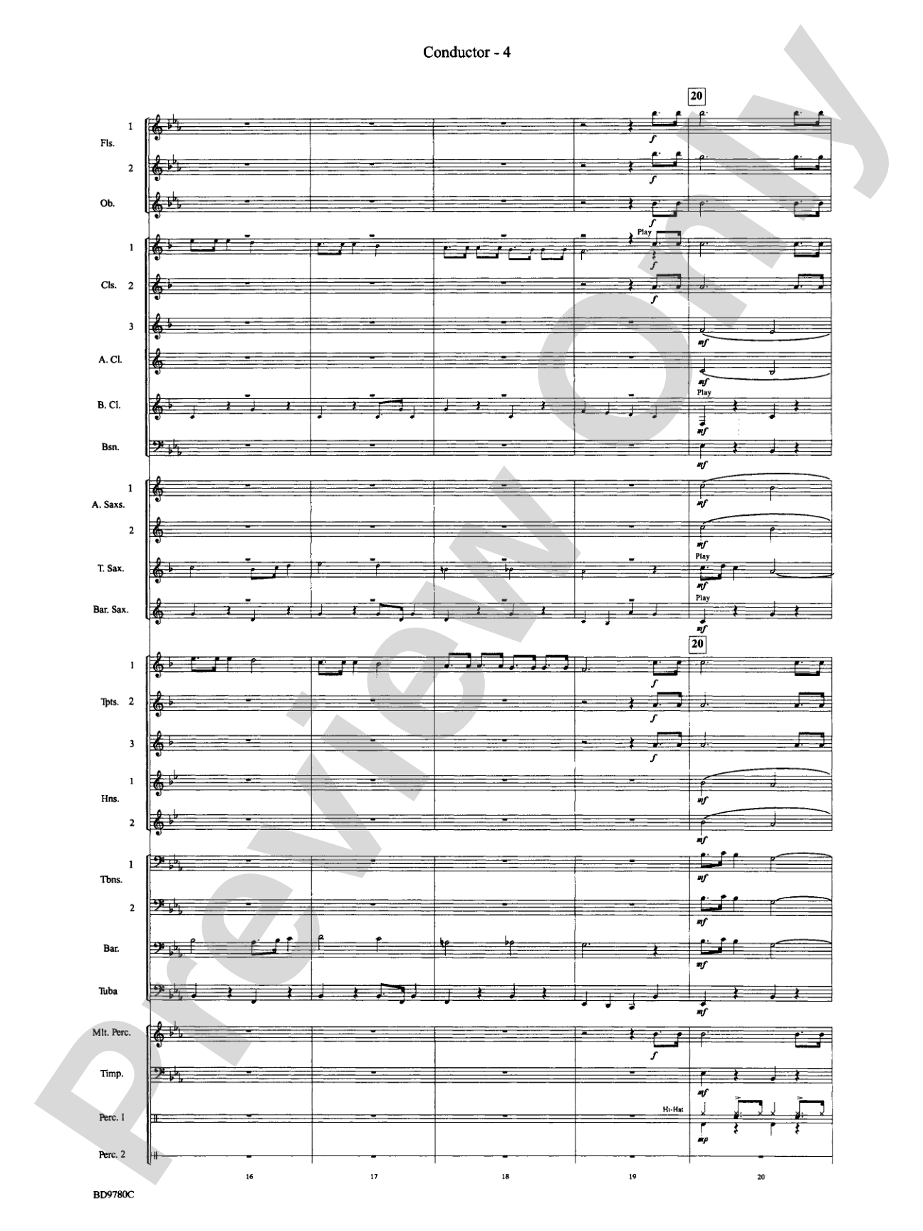 Holiday Cheers: Concert Band Conductor Score & Parts