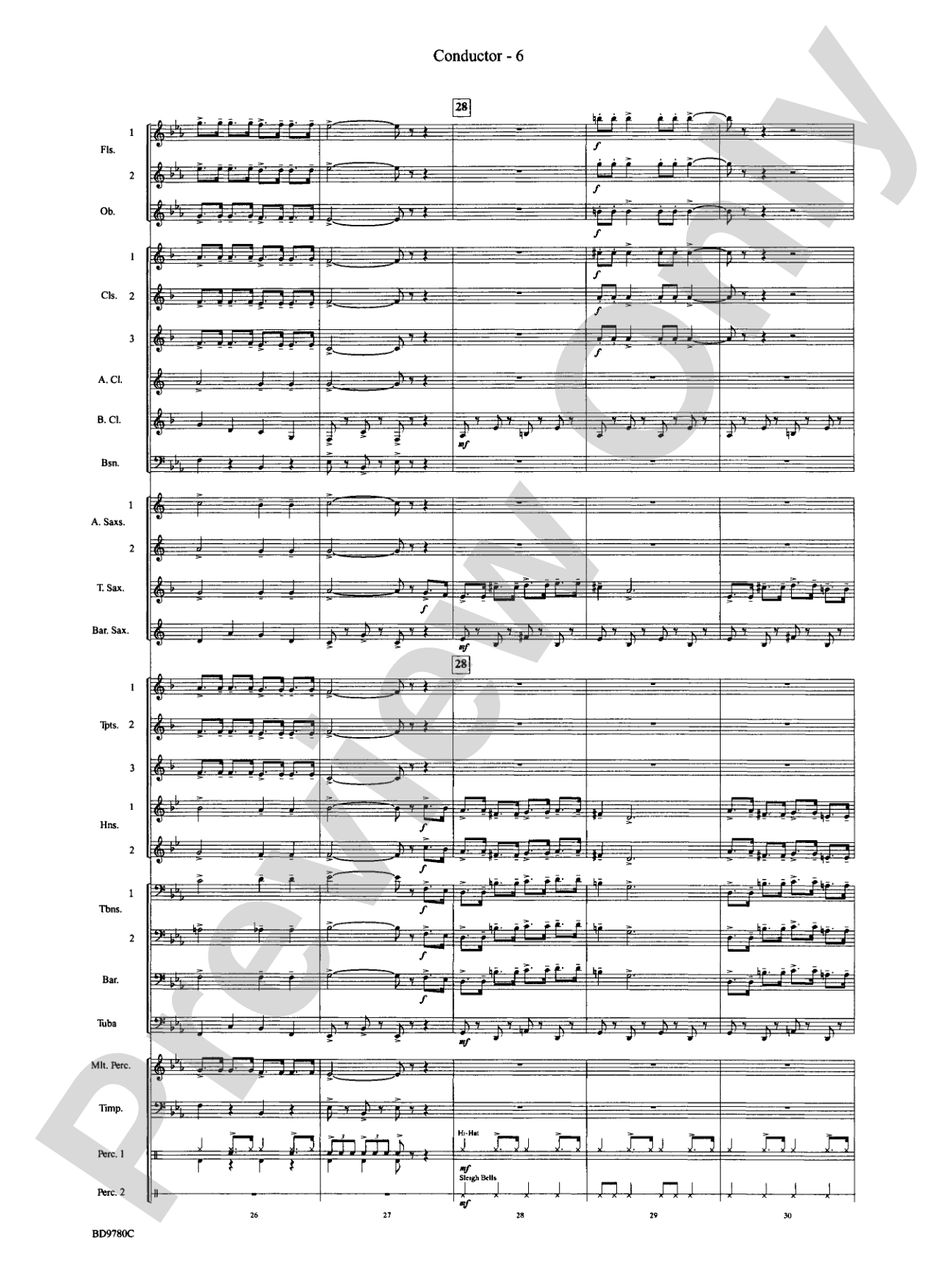 Holiday Cheers: Concert Band Conductor Score & Parts