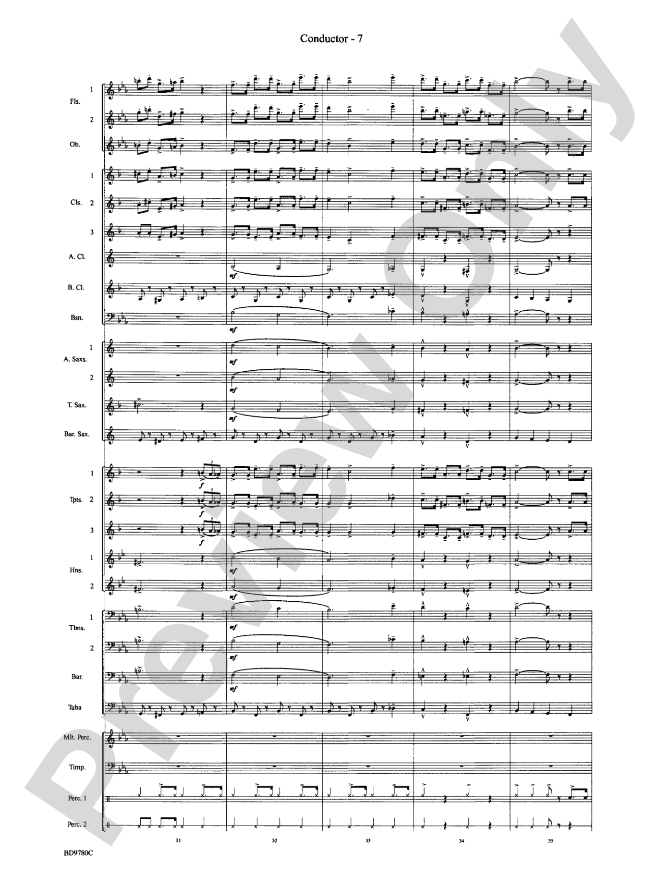 Holiday Cheers: Concert Band Conductor Score & Parts