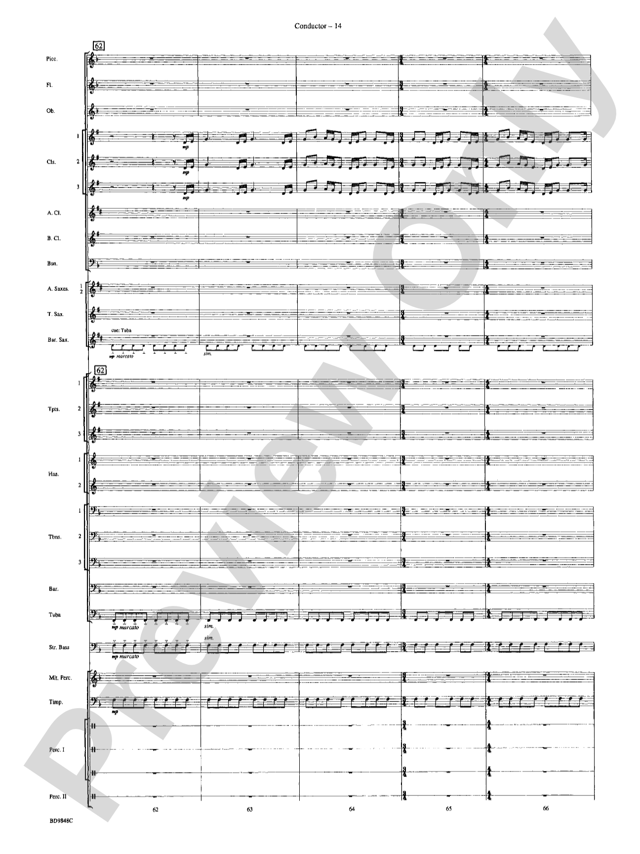 Shivaree: Concert Band Conductor Score & Parts