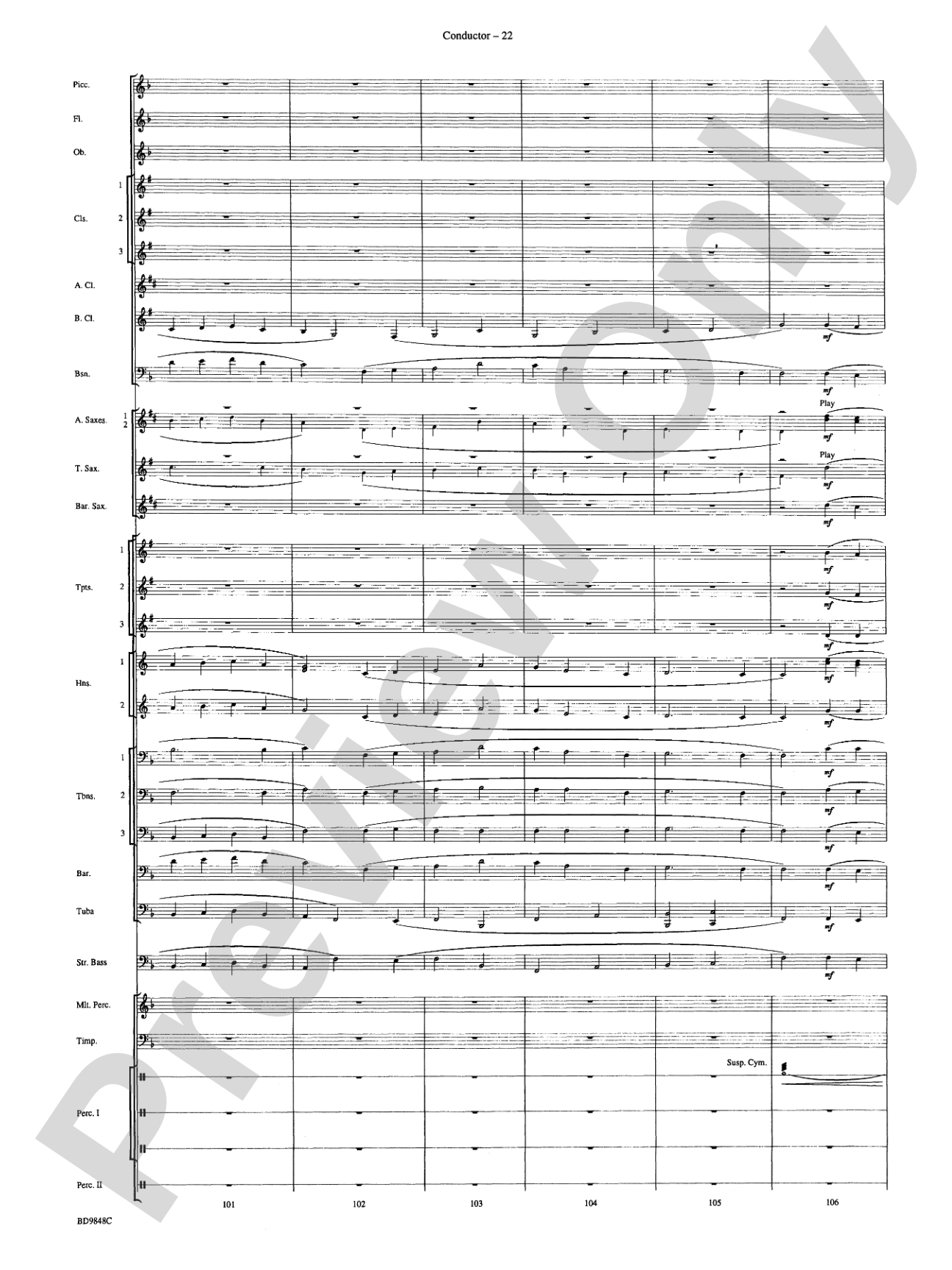 Shivaree: Concert Band Conductor Score & Parts