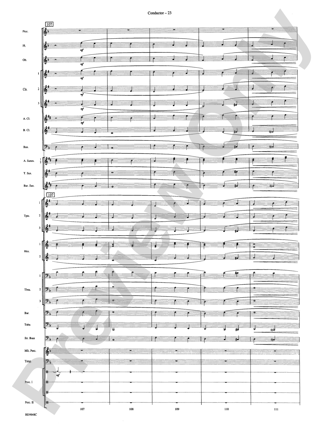 Shivaree: Concert Band Conductor Score & Parts