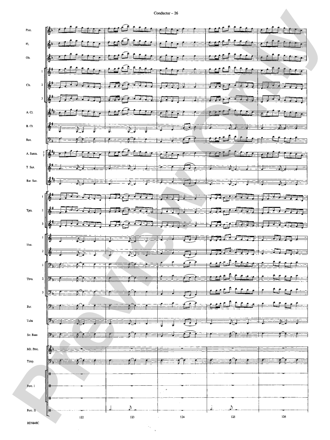 Shivaree: Concert Band Conductor Score & Parts