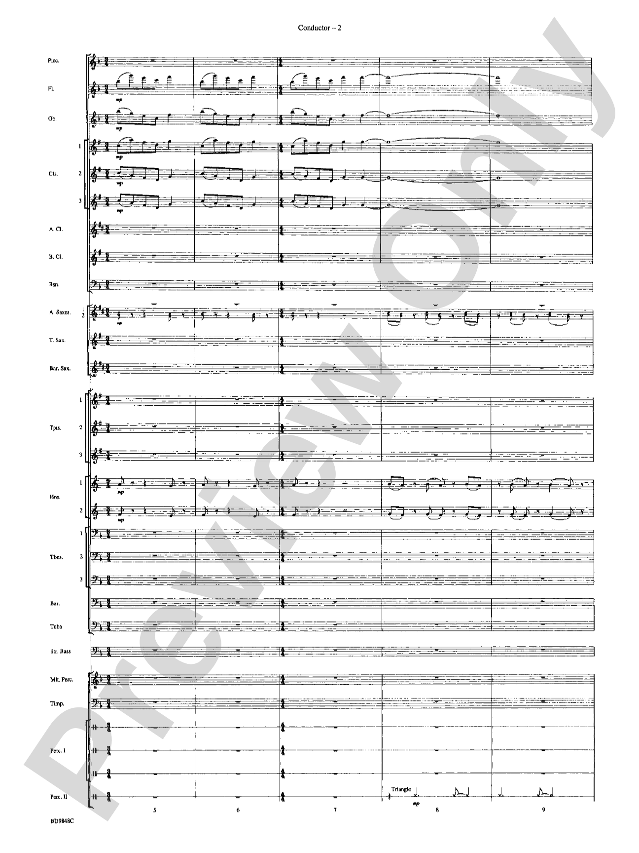 Shivaree: Concert Band Conductor Score & Parts