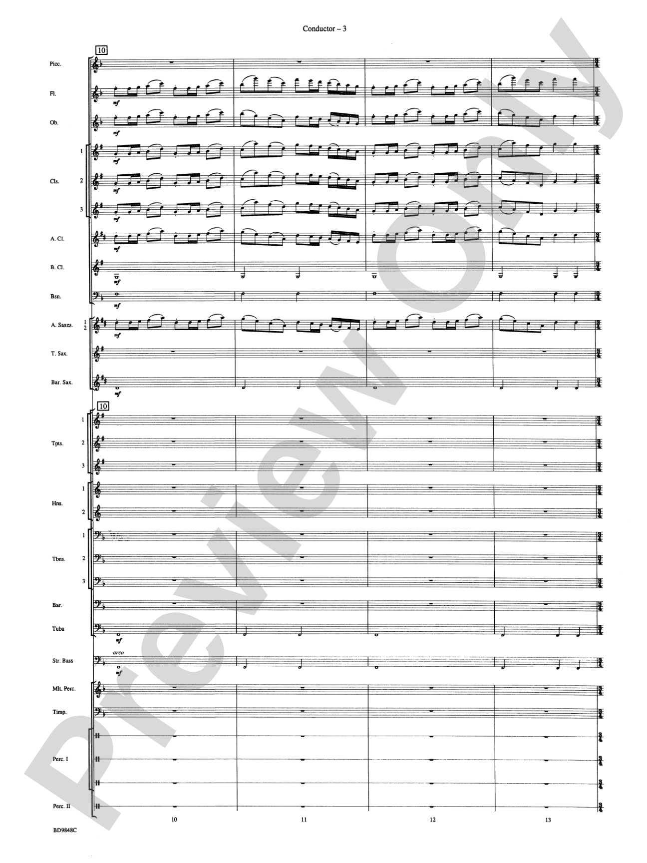Shivaree: Concert Band Conductor Score & Parts