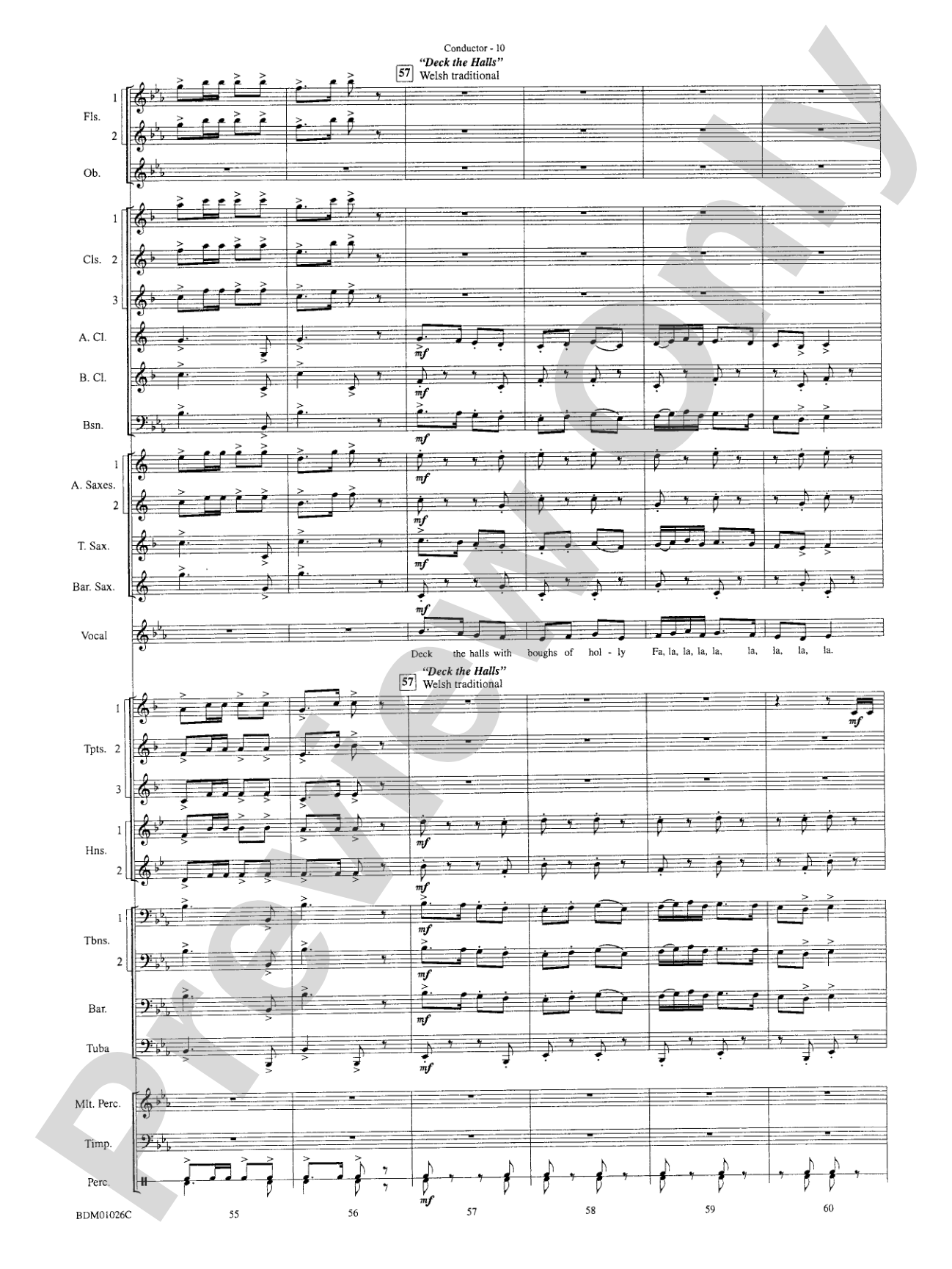 The Ultimate Christmas Sing-Along: Concert Band Conductor Score & Parts