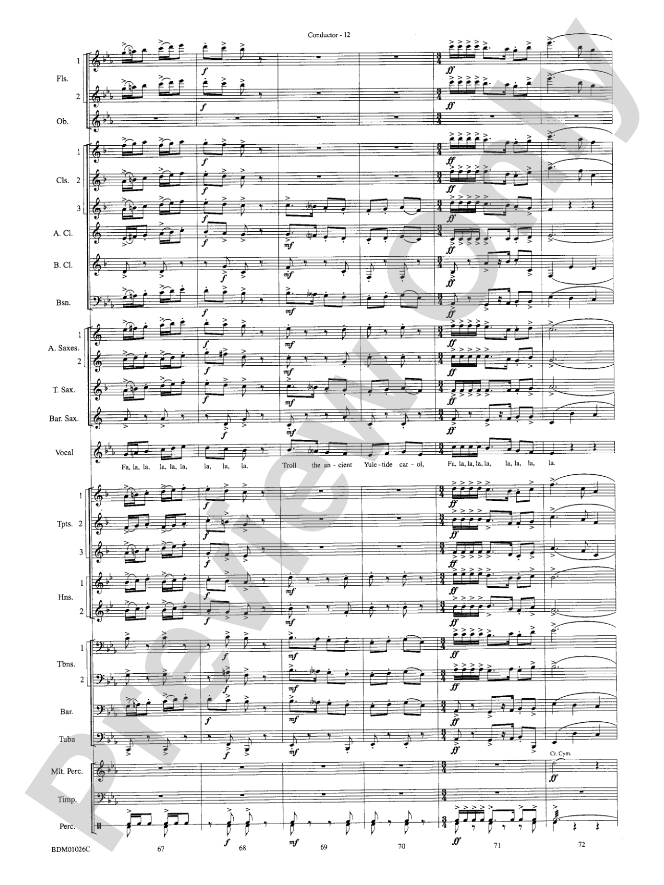 The Ultimate Christmas Sing-Along: Concert Band Conductor Score & Parts