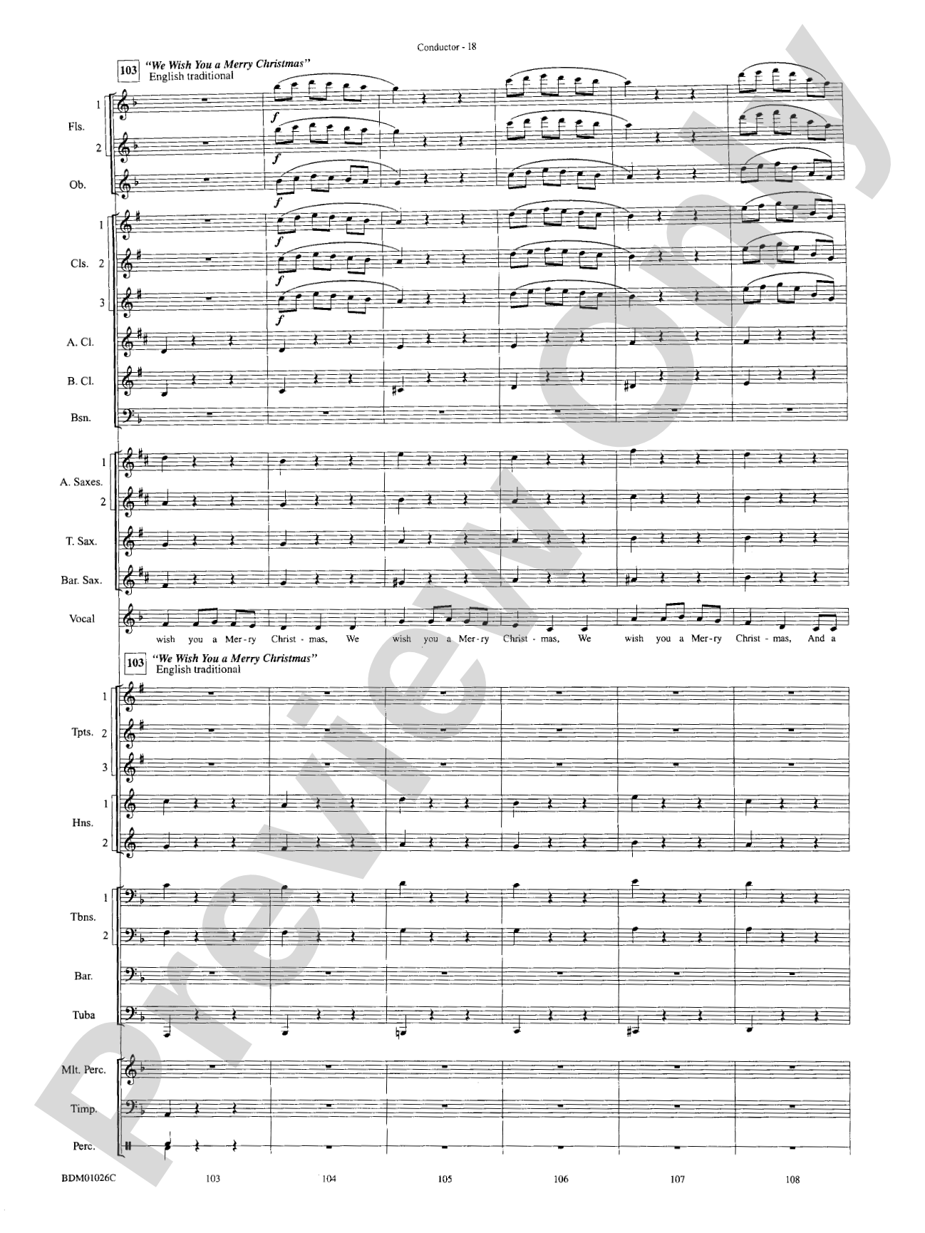 The Ultimate Christmas Sing-Along: Concert Band Conductor Score & Parts