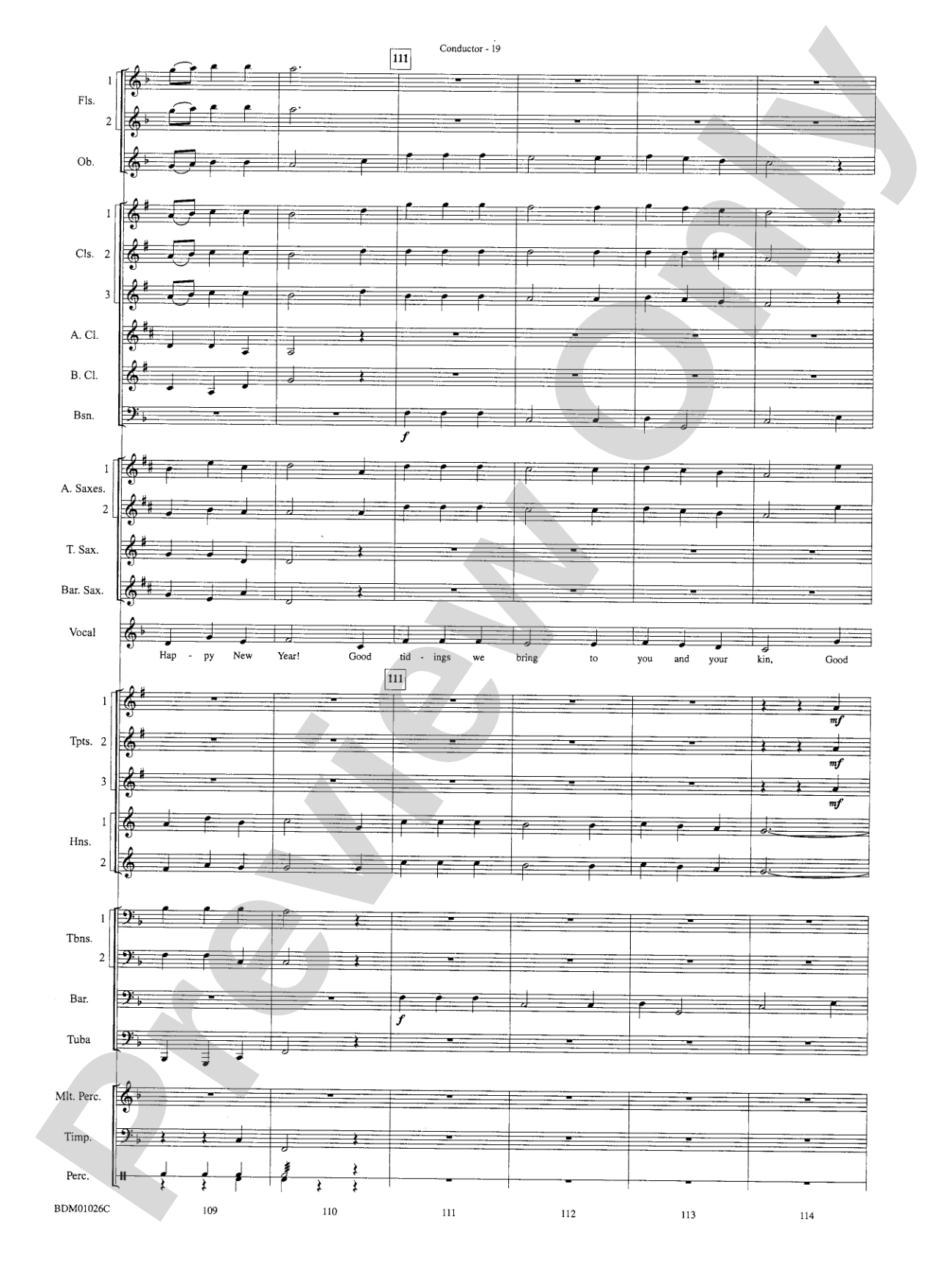 The Ultimate Christmas Sing-Along: Concert Band Conductor Score & Parts