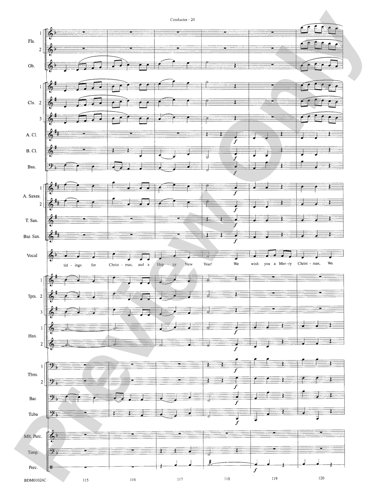 The Ultimate Christmas Sing-Along: Concert Band Conductor Score & Parts