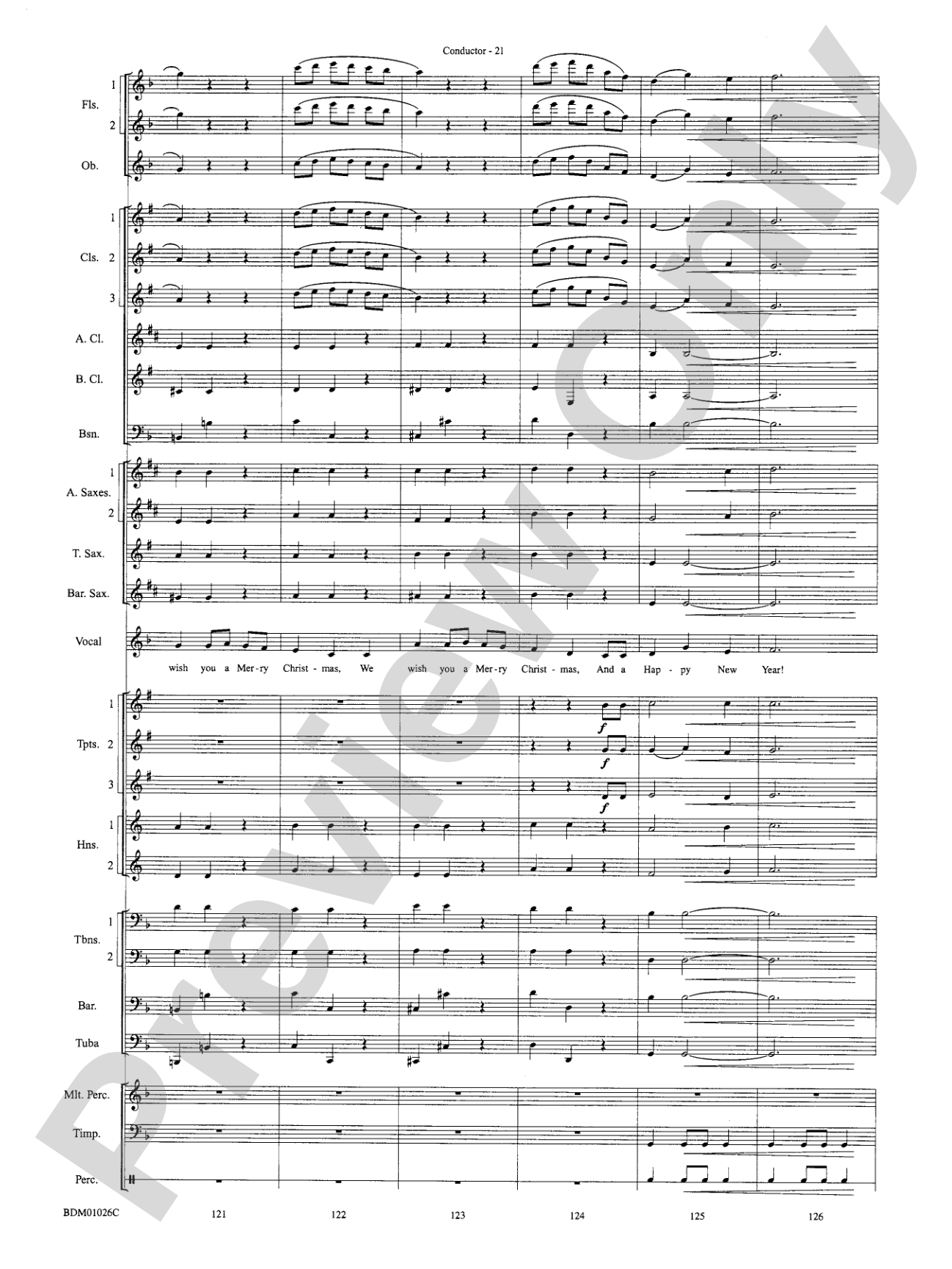 The Ultimate Christmas Sing-Along: Concert Band Conductor Score & Parts
