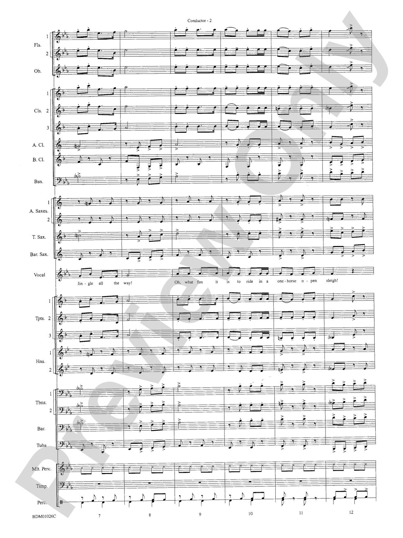 The Ultimate Christmas Sing-Along: Concert Band Conductor Score & Parts