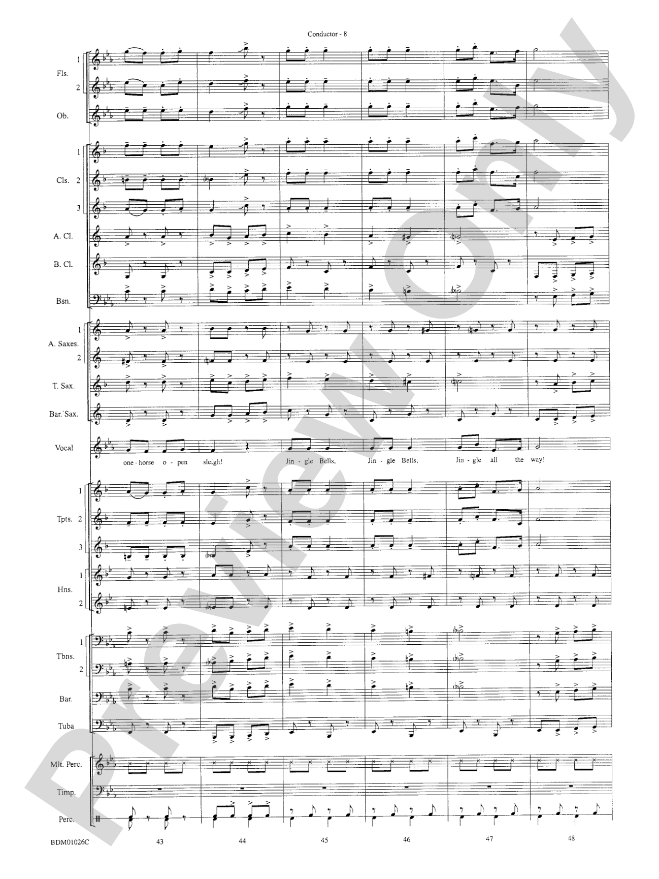 The Ultimate Christmas Sing-Along: Concert Band Conductor Score & Parts
