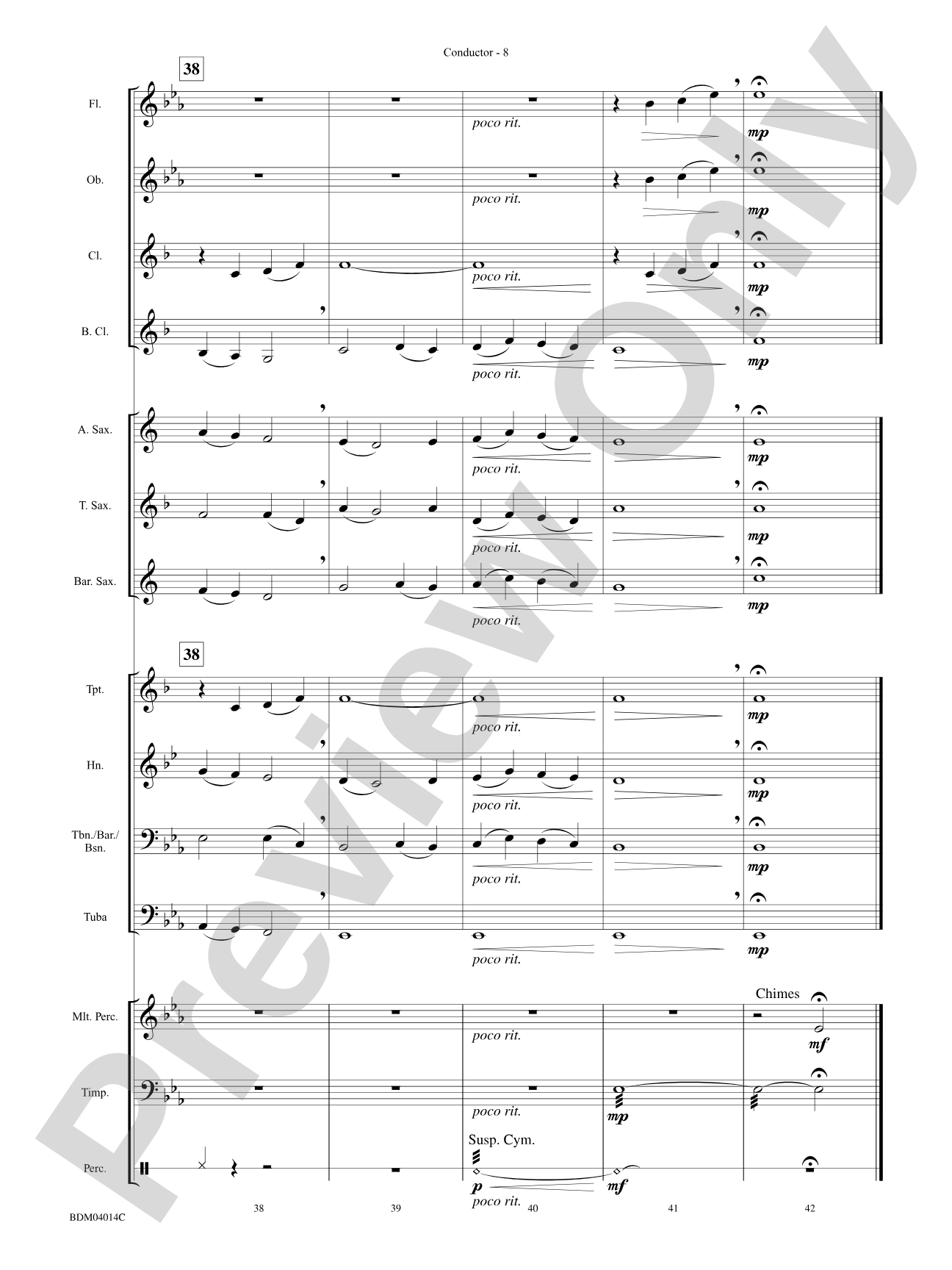 O Waly, Waly (The Water Is Wide): Concert Band Conductor Score & Parts