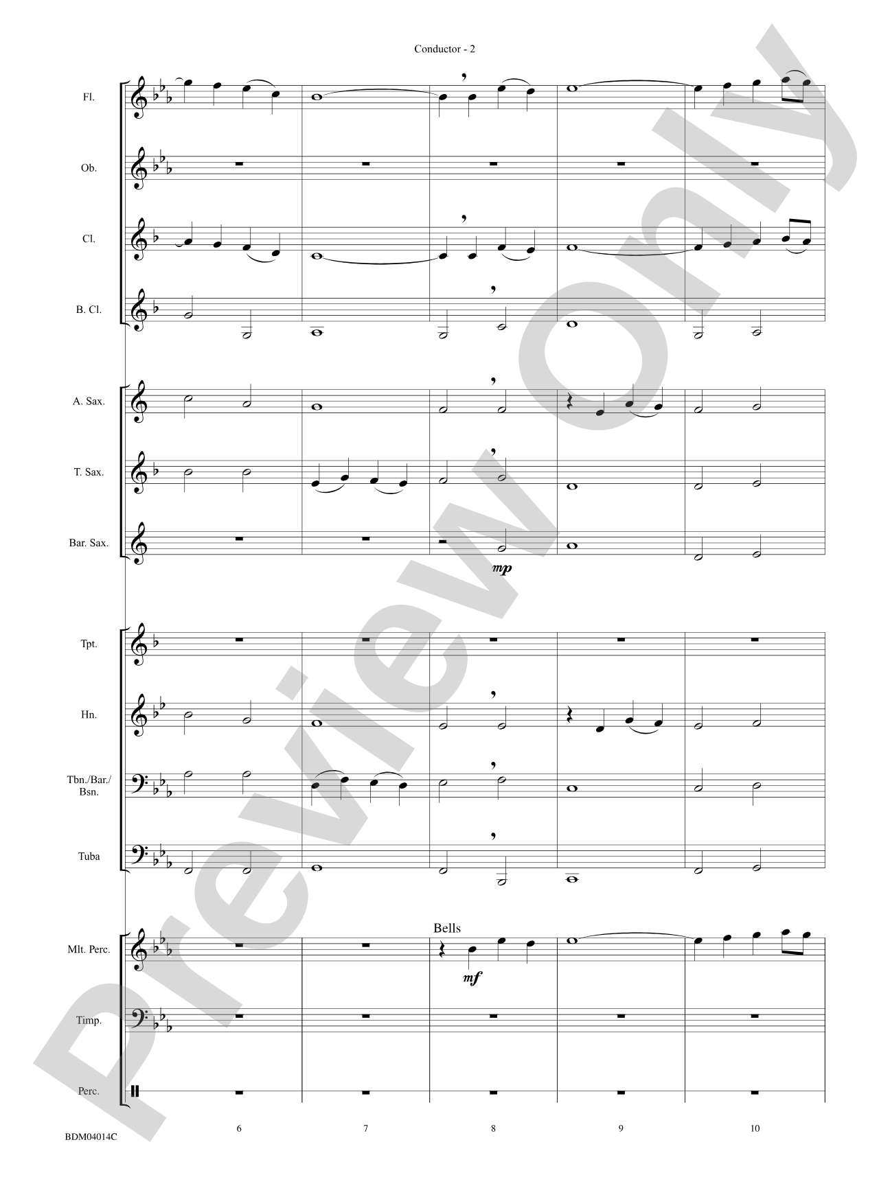 O Waly, Waly (The Water Is Wide): Concert Band Conductor Score & Parts