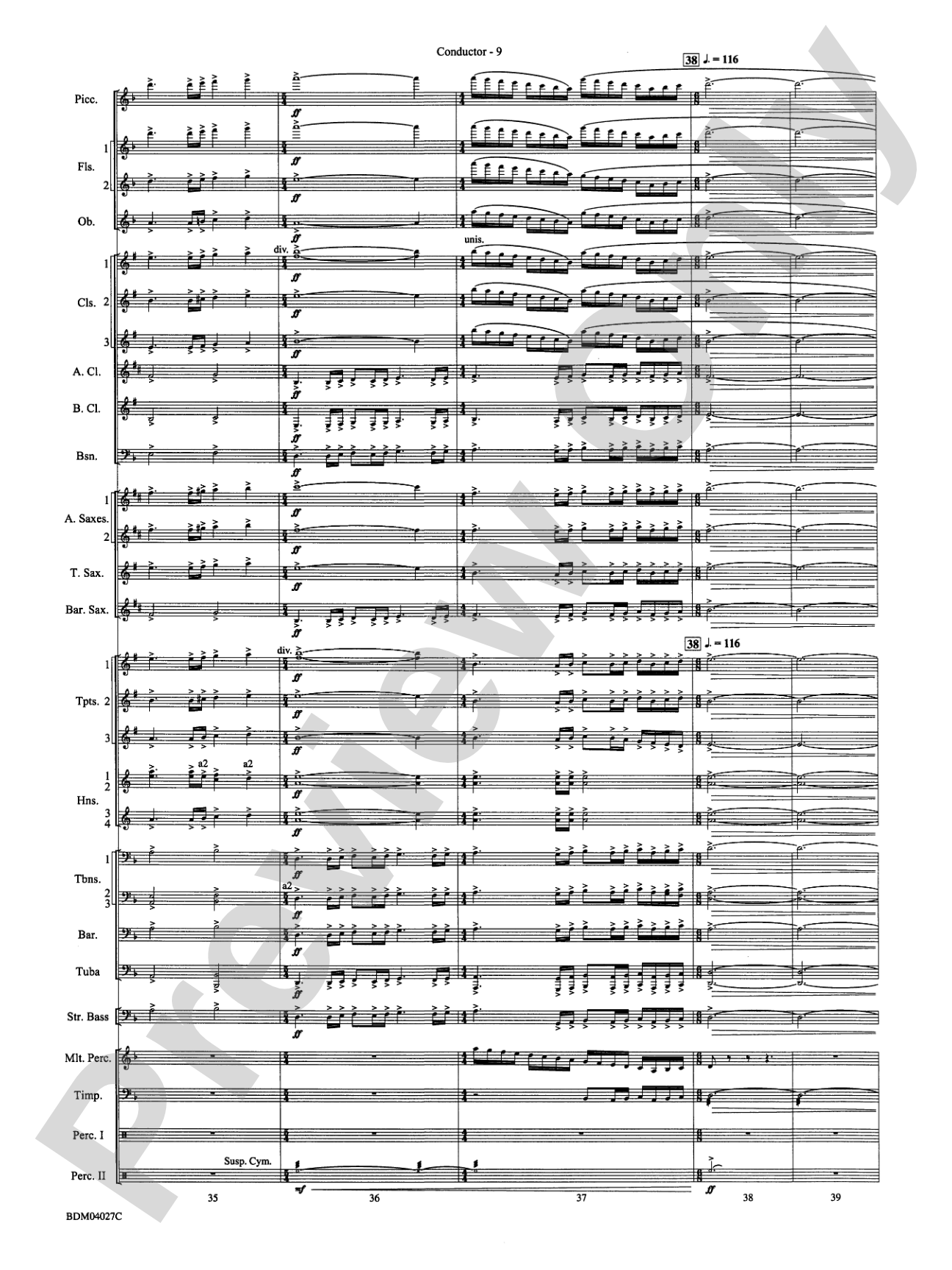 Tir Na Nog (A Celtic Legend): Concert Band Conductor Score & Parts