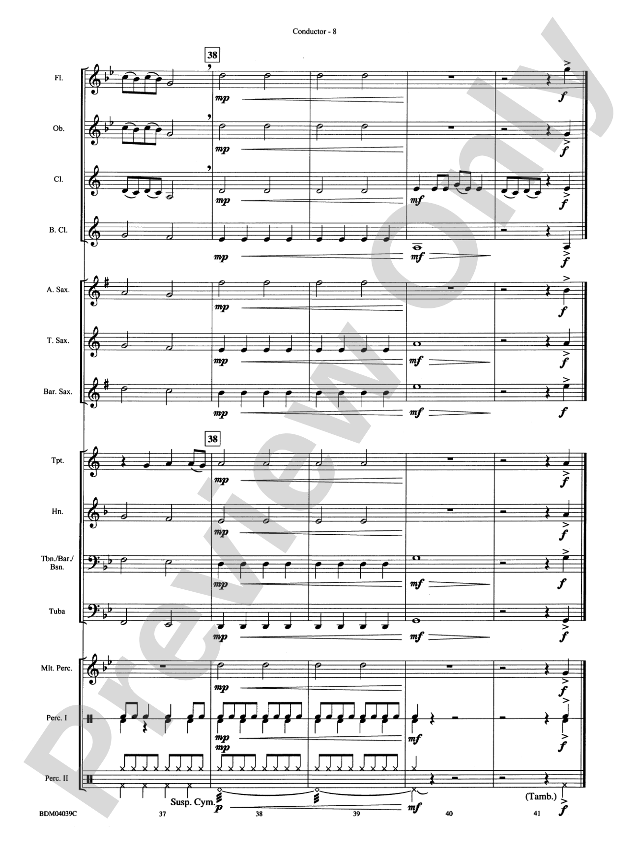 Ritual Dance: Concert Band Conductor Score & Parts