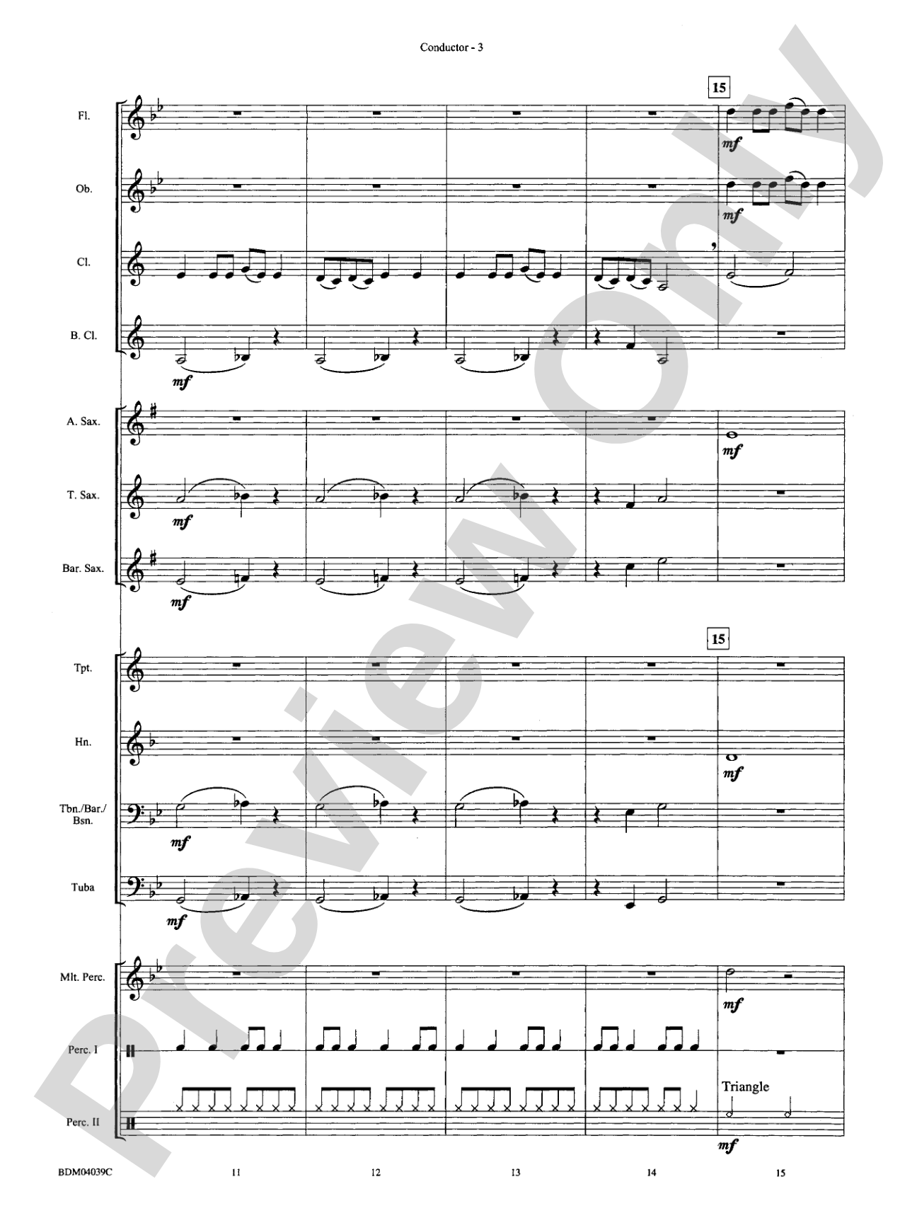 Ritual Dance: Concert Band Conductor Score & Parts