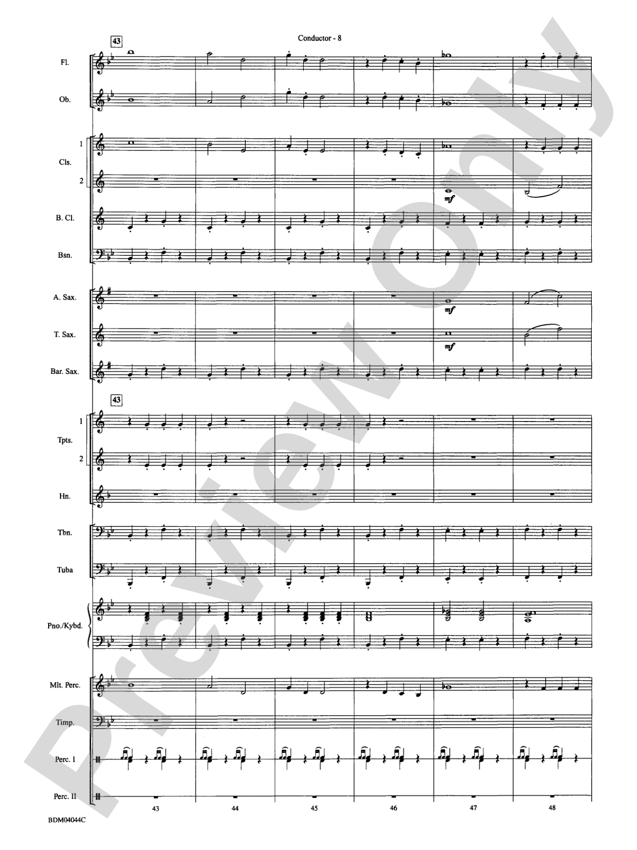 El Capitan: Concert Band Conductor Score & Parts