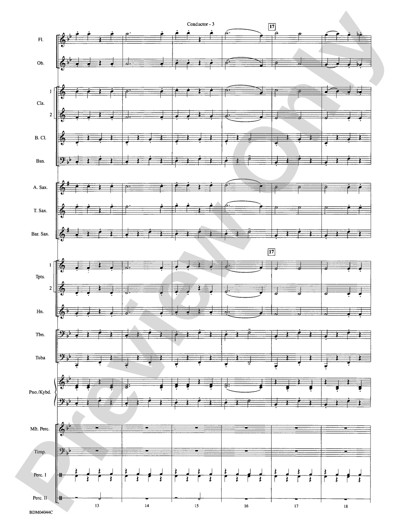 El Capitan: Concert Band Conductor Score & Parts