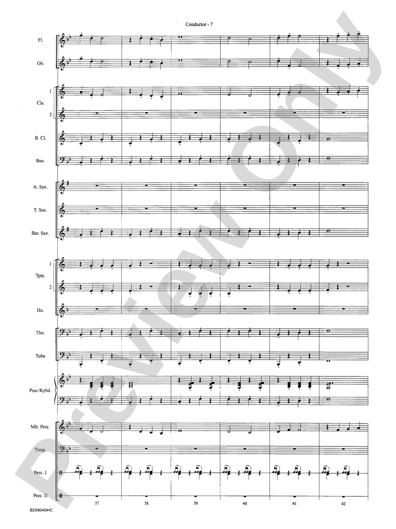 El Capitan: Concert Band Conductor Score & Parts