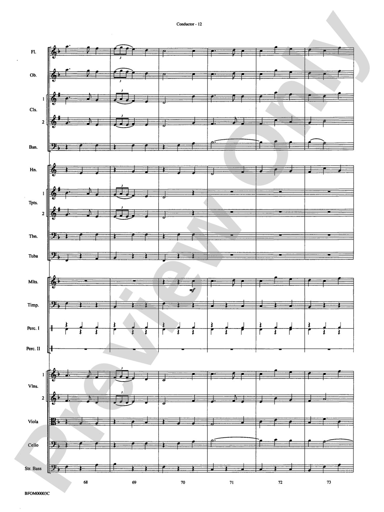 Classic Christmas Carols: Full Orchestra Conductor Score & Parts