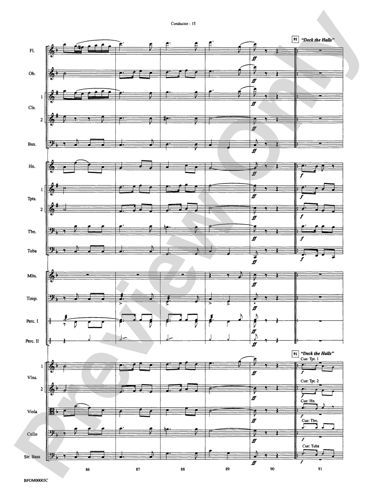 Classic Christmas Carols: Full Orchestra Conductor Score & Parts