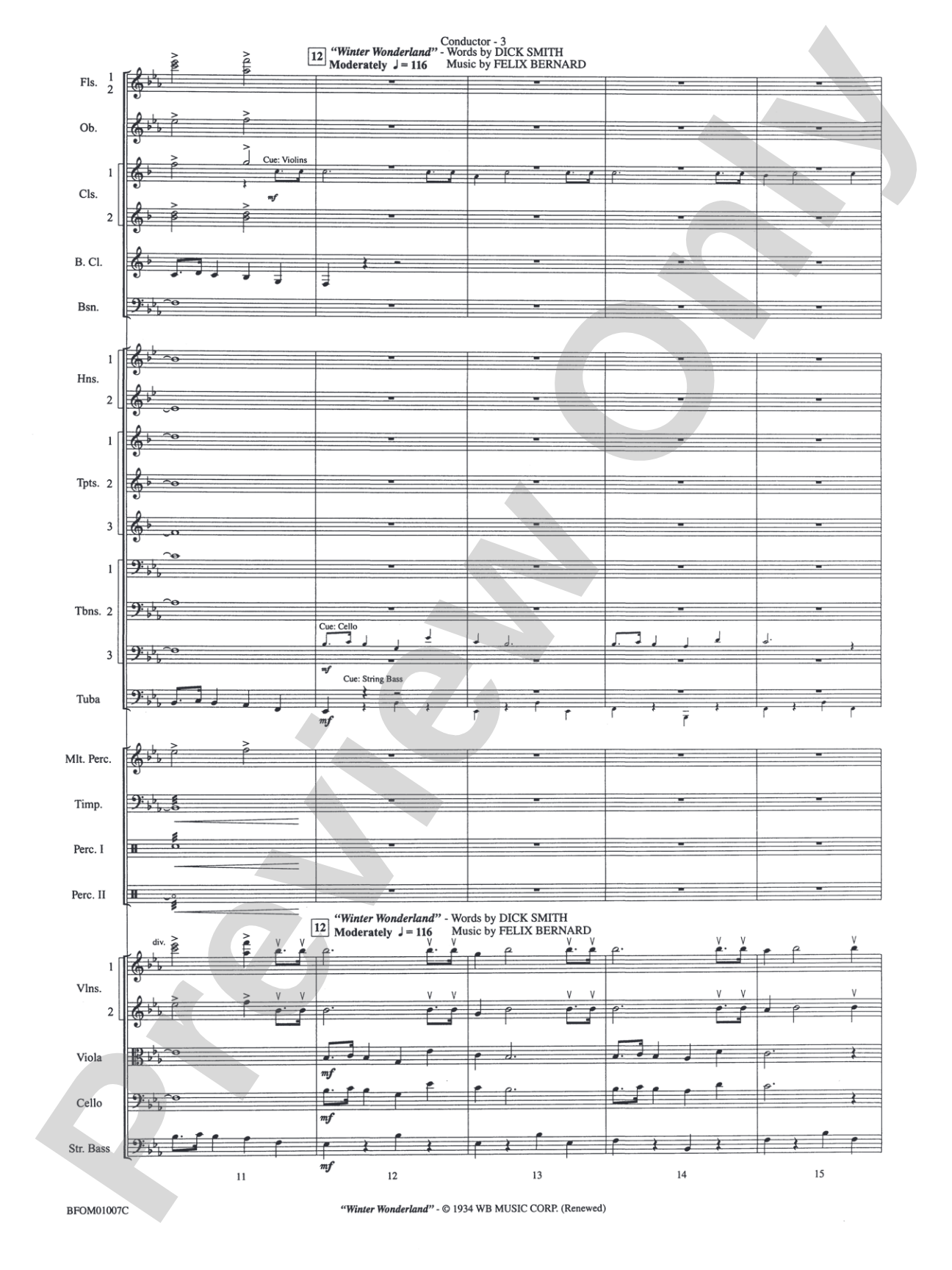 Holiday Cheers: Full Orchestra Conductor Score & Parts