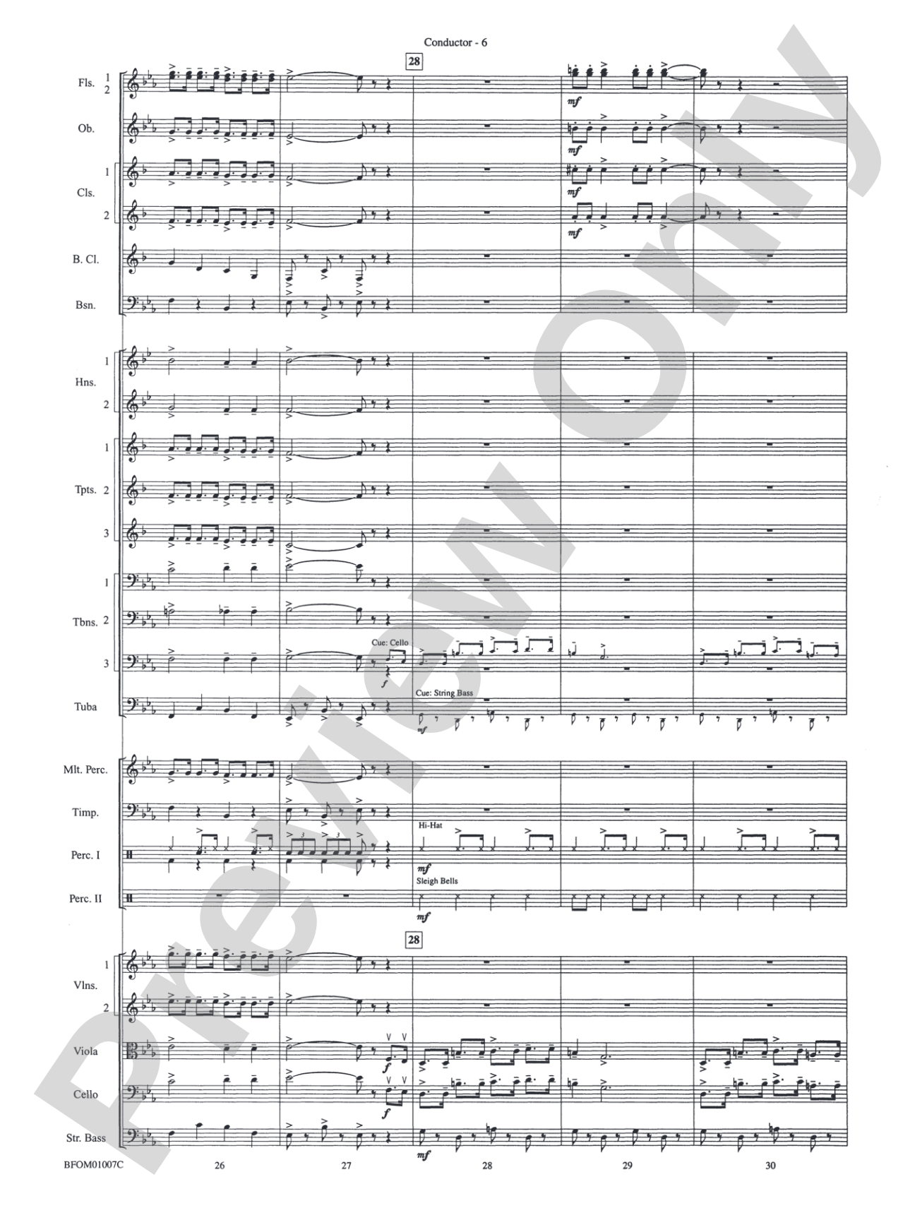 Holiday Cheers: Full Orchestra Conductor Score & Parts