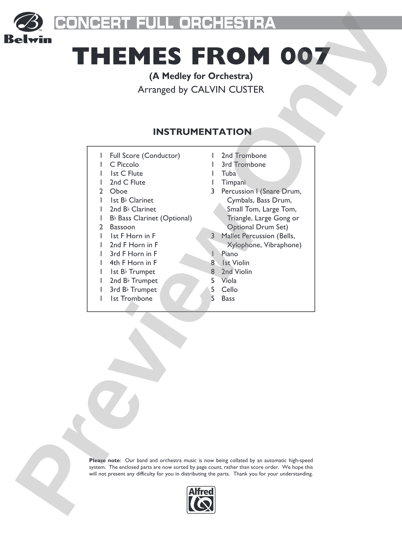 Themes from 007: Score