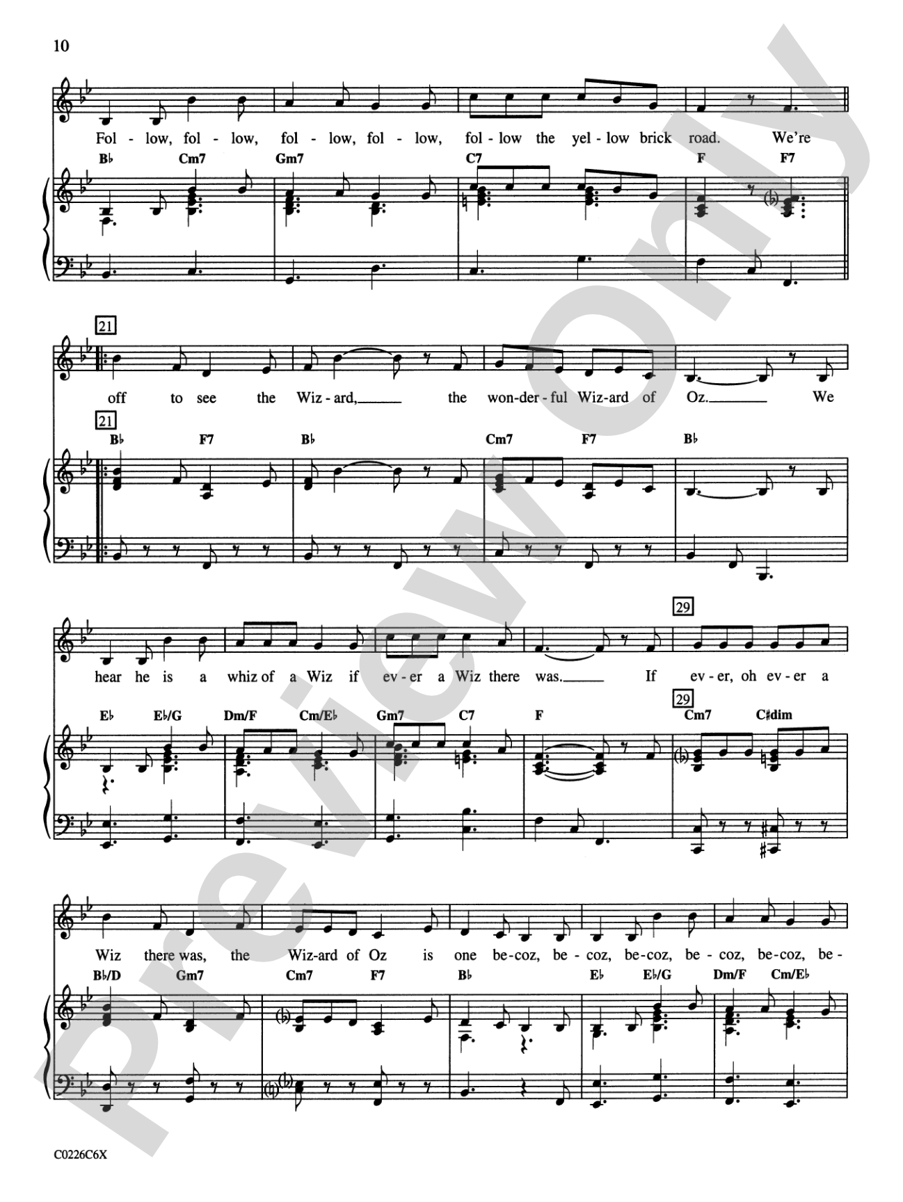 The Wizard of Oz, Selections from: Song Kit #26: Unison / Opt. 2-Part Choral Octavo
