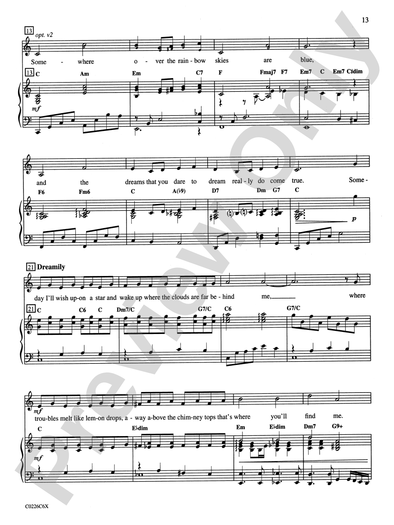 The Wizard of Oz, Selections from: Song Kit #26: Unison / Opt. 2-Part Choral Octavo