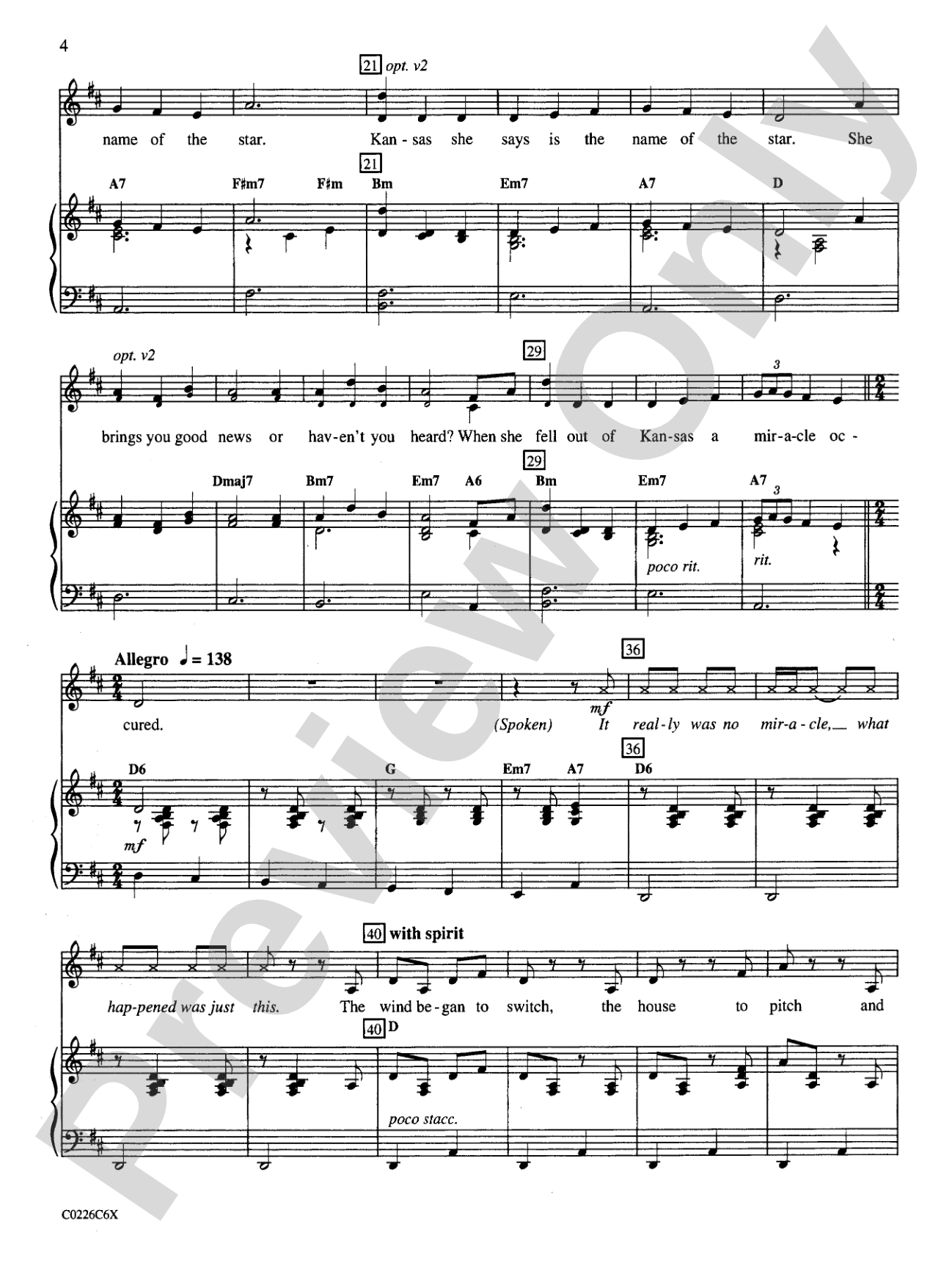 The Wizard of Oz, Selections from: Song Kit #26: Unison / Opt. 2-Part Choral Octavo