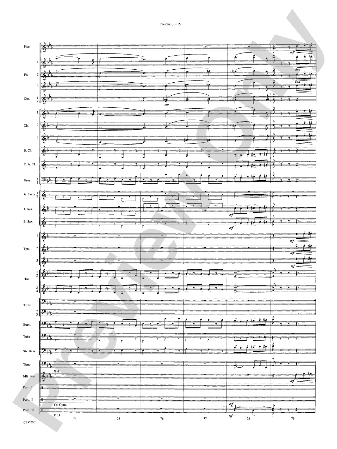 The Wizard of Oz (Medley): Concert Band Conductor Score & Parts