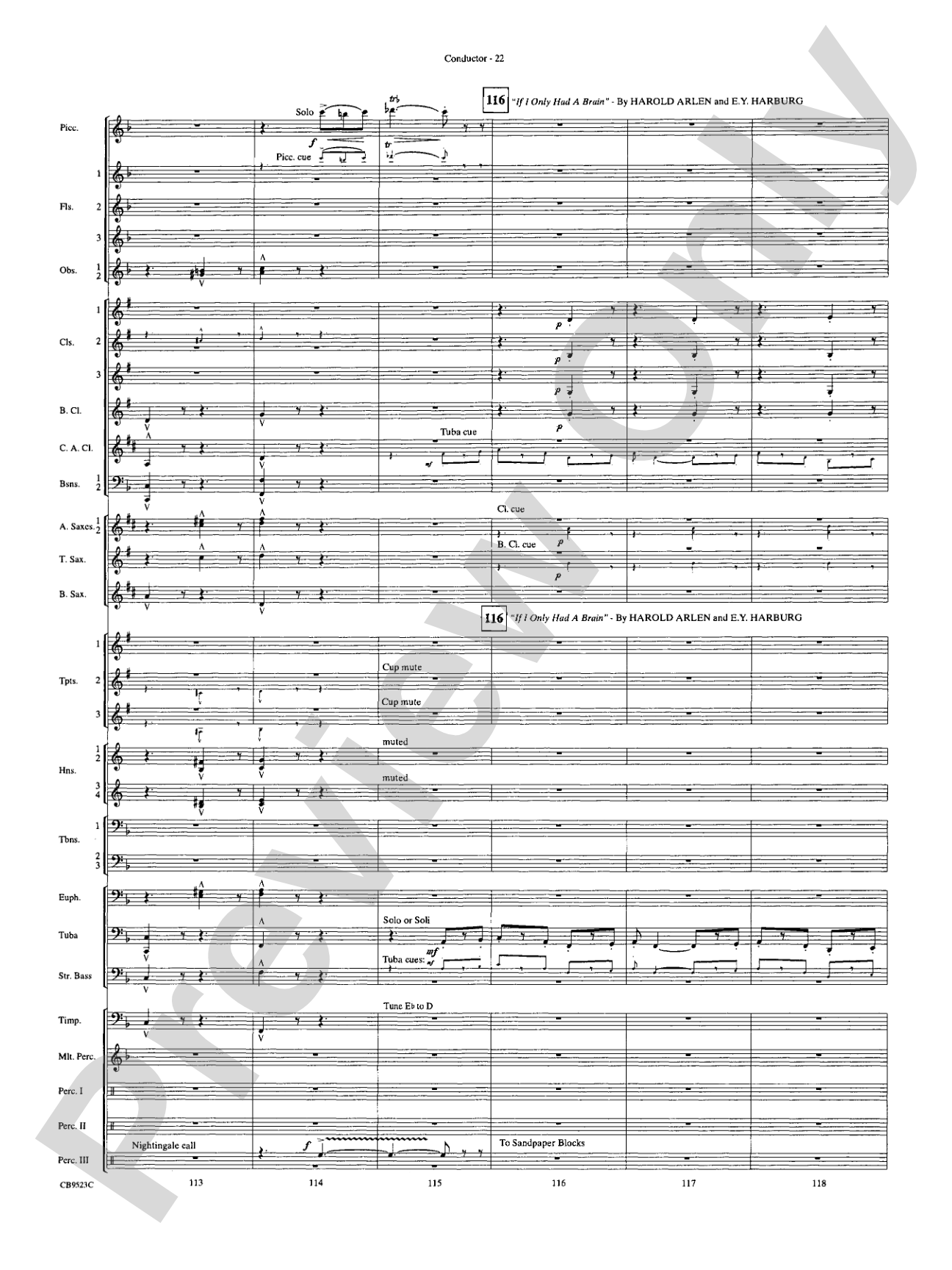 The Wizard of Oz (Medley): Concert Band Conductor Score & Parts