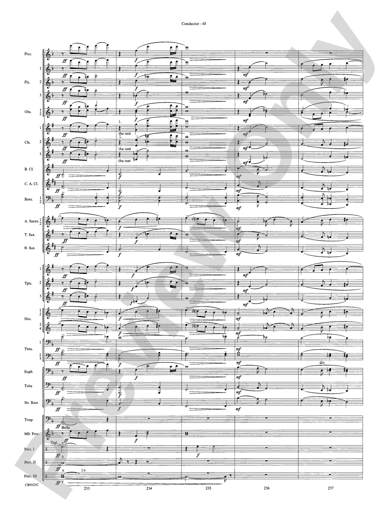 The Wizard of Oz (Medley): Concert Band Conductor Score & Parts