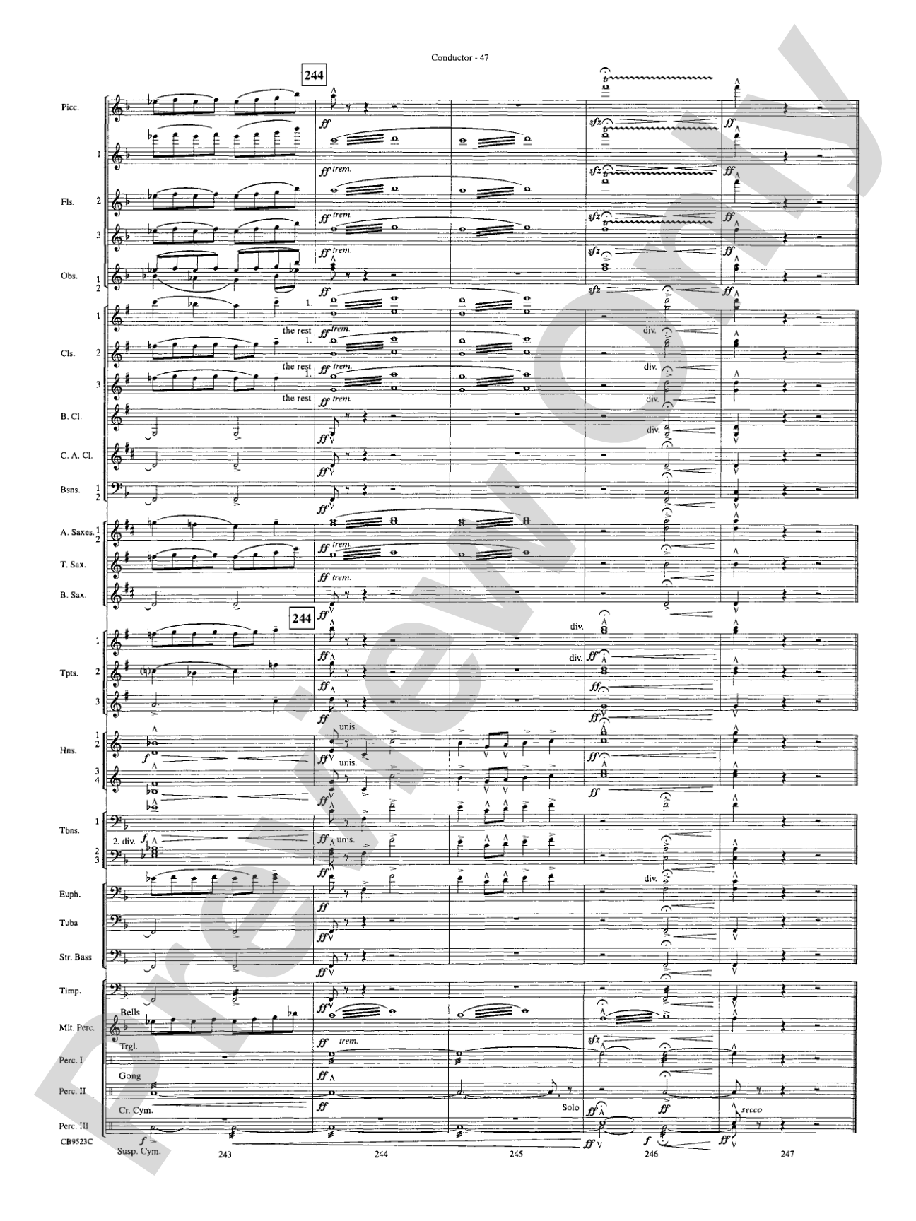 The Wizard of Oz (Medley): Concert Band Conductor Score & Parts