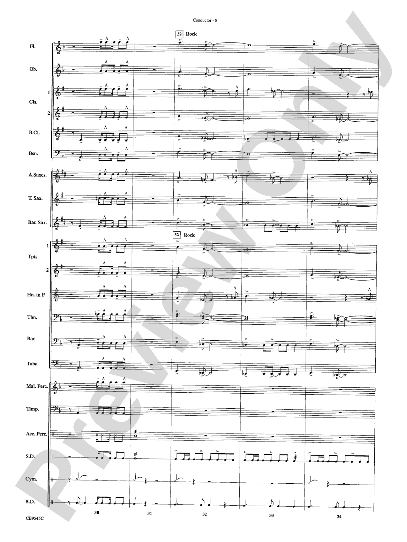 James Bond Returns: Concert Band Conductor Score & Parts