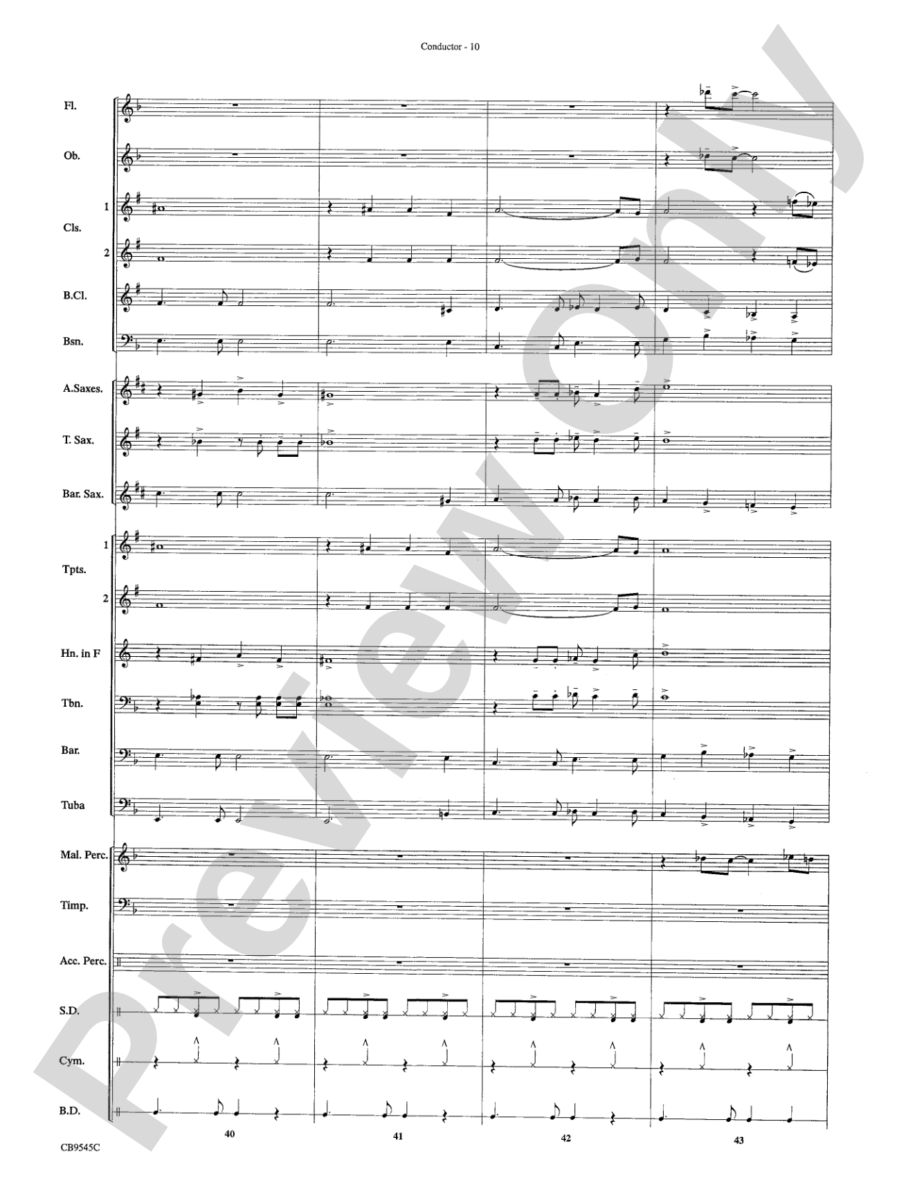 James Bond Returns: Concert Band Conductor Score & Parts