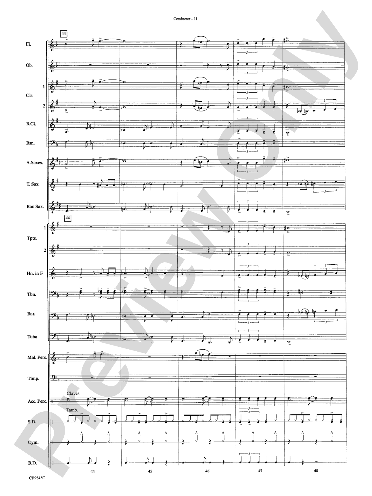 James Bond Returns: Concert Band Conductor Score & Parts