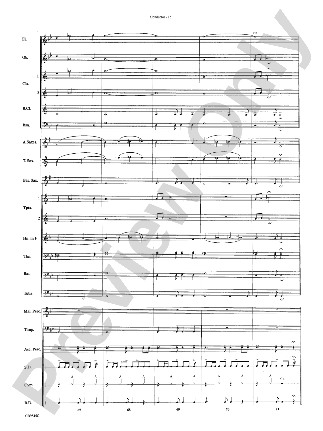 James Bond Returns: Concert Band Conductor Score & Parts