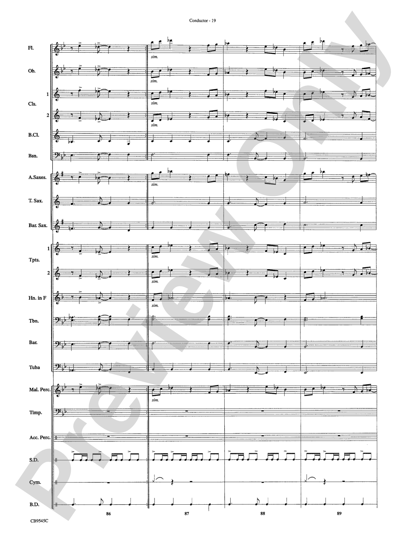 James Bond Returns: Concert Band Conductor Score & Parts