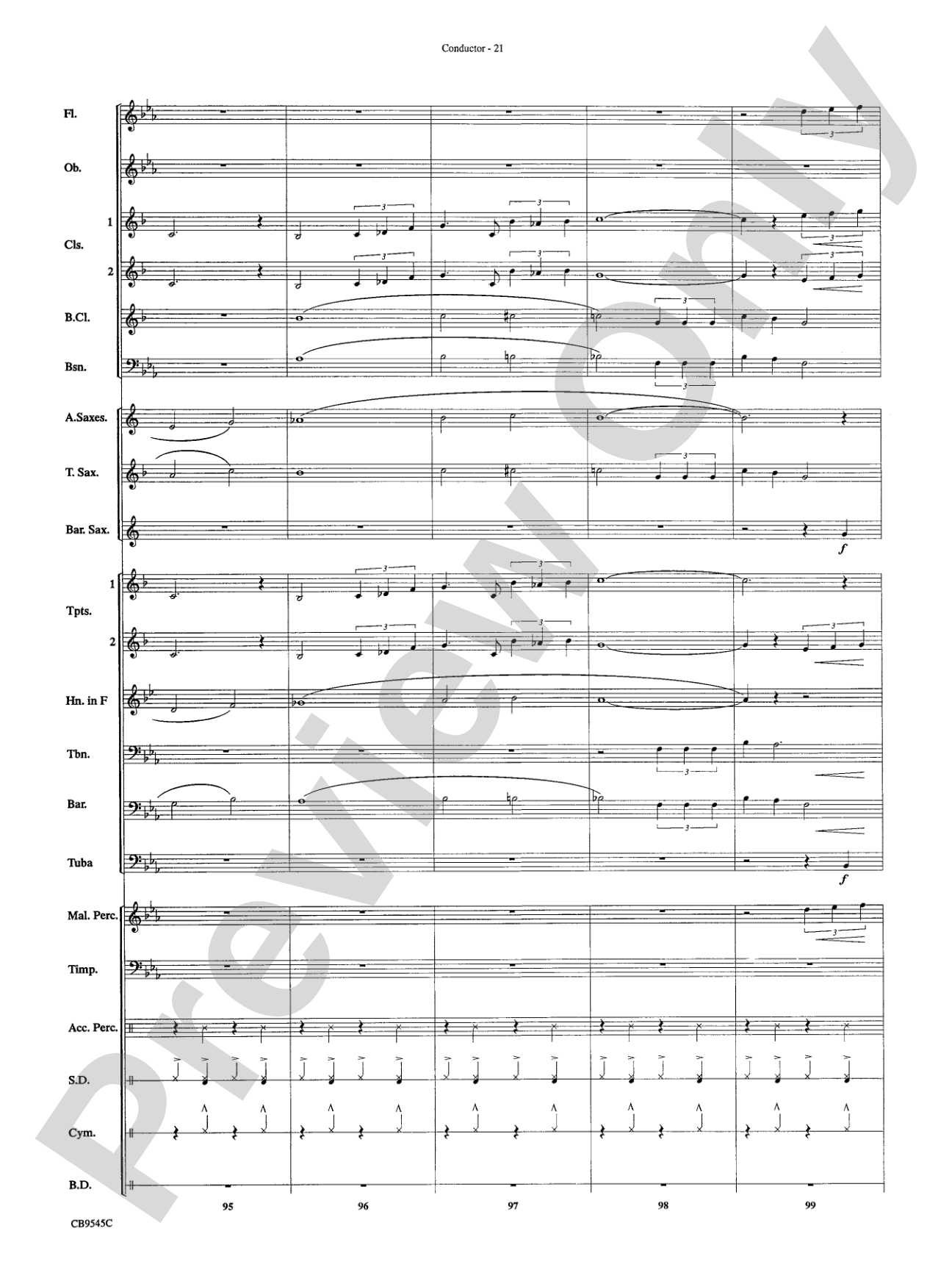 James Bond Returns: Concert Band Conductor Score & Parts