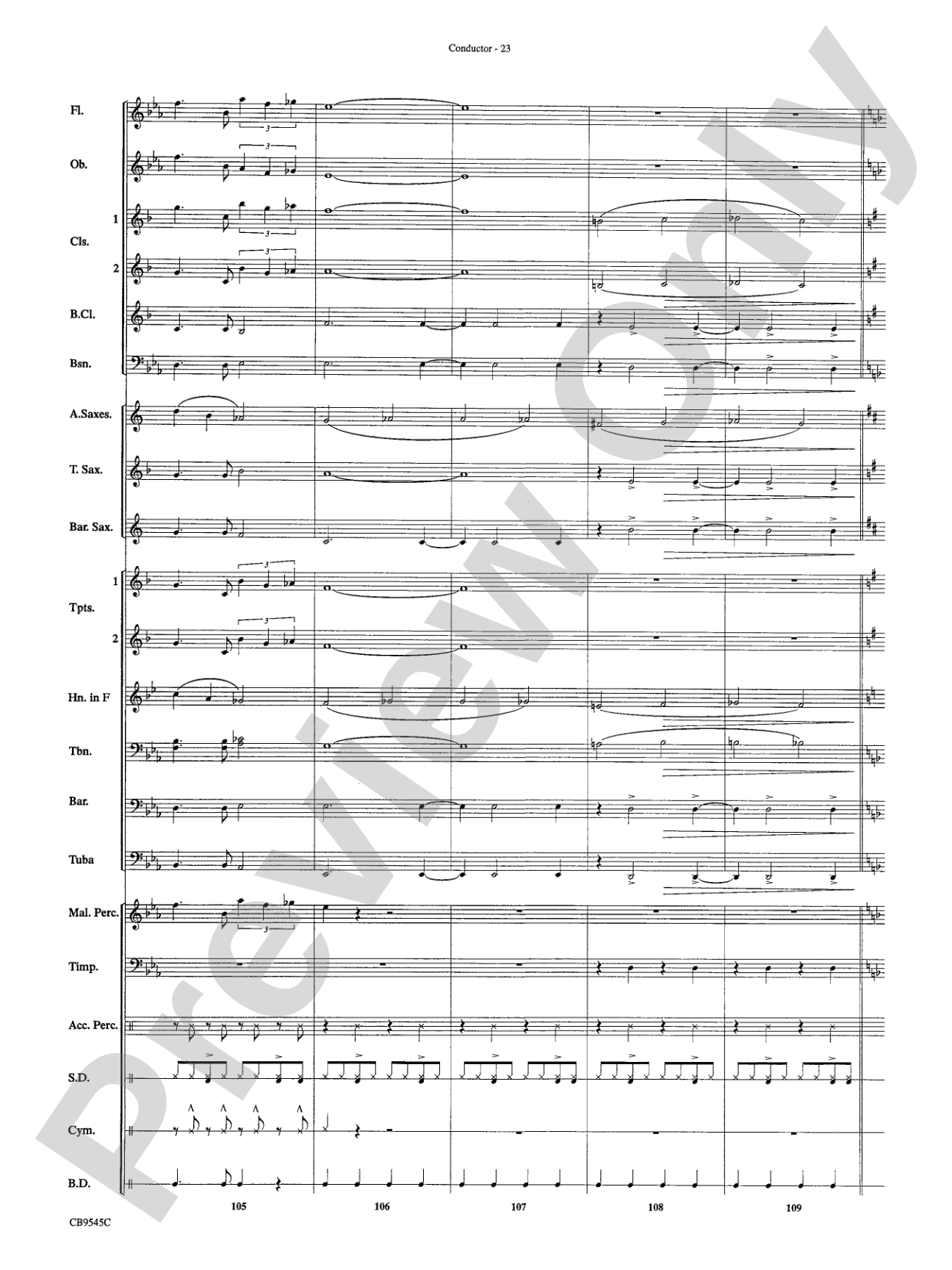 James Bond Returns: Concert Band Conductor Score & Parts