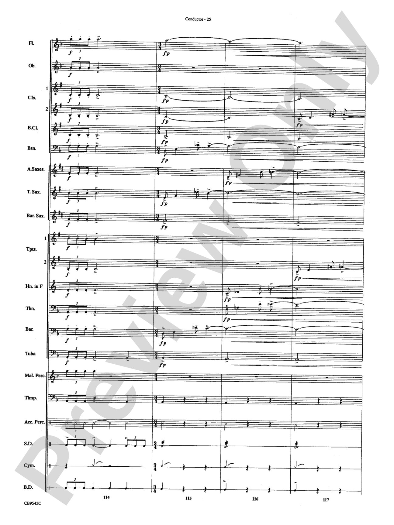 James Bond Returns: Concert Band Conductor Score & Parts
