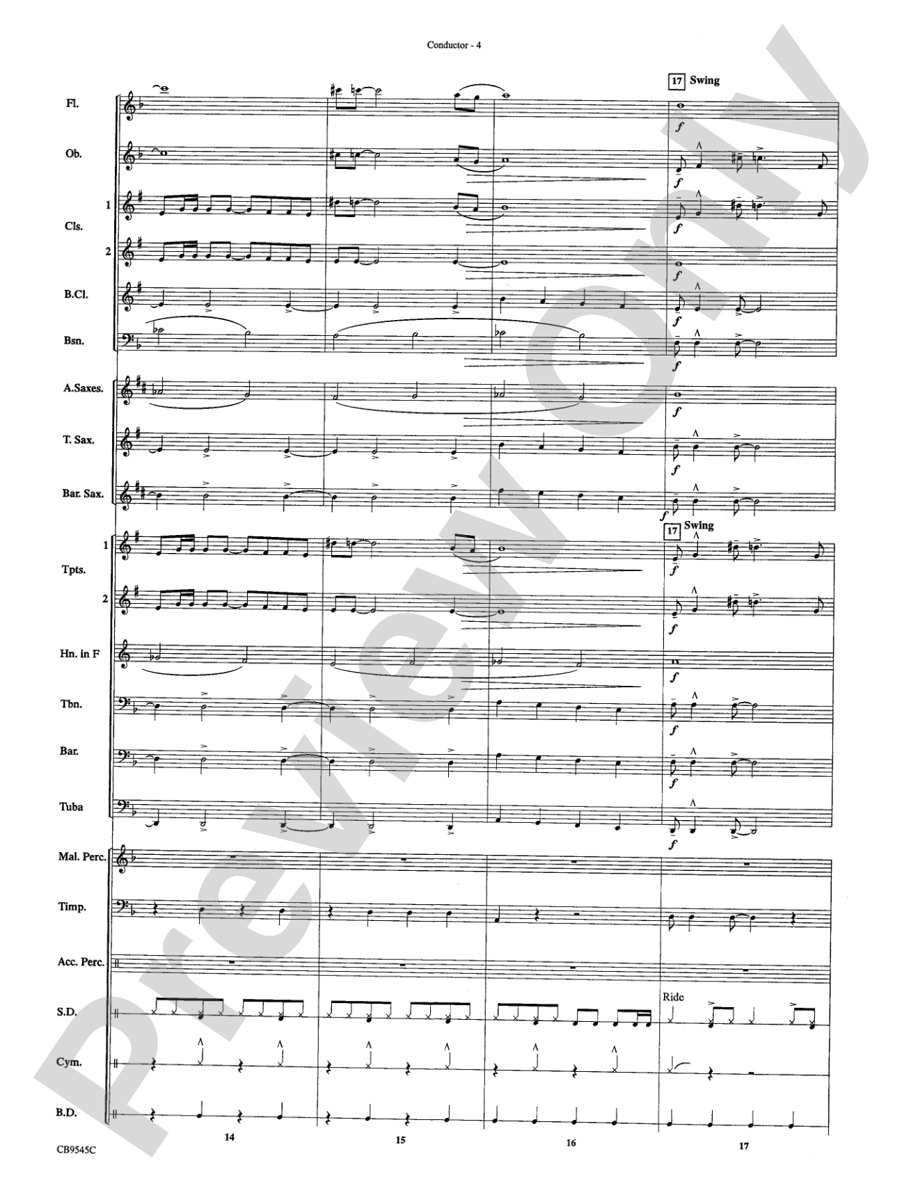 James Bond Returns: Concert Band Conductor Score & Parts