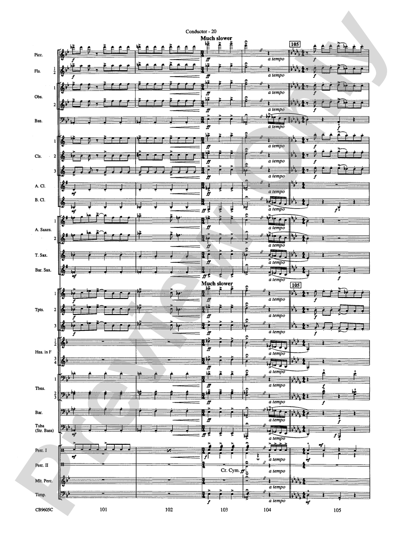 The Symphonic Gershwin: Concert Band Conductor Score & Parts