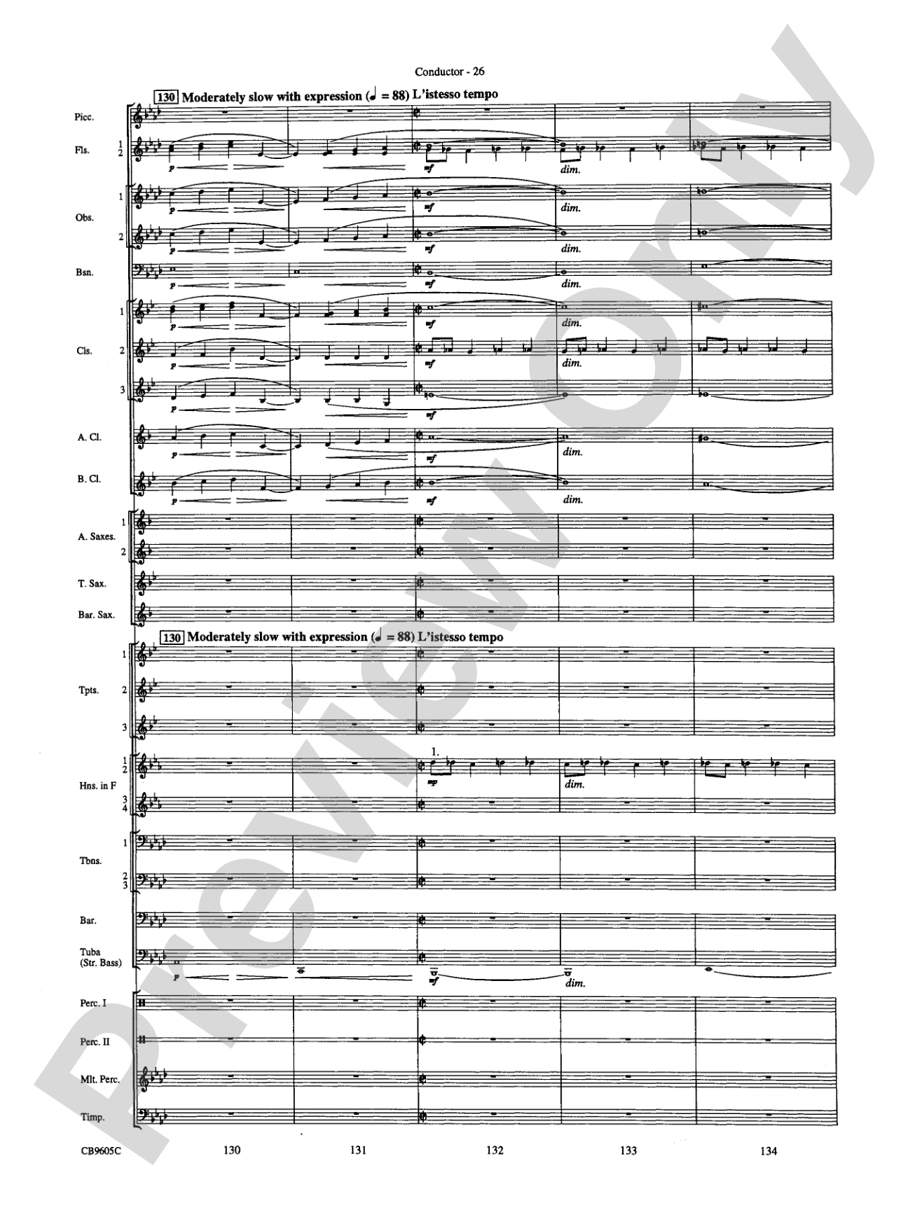 The Symphonic Gershwin: Concert Band Conductor Score & Parts